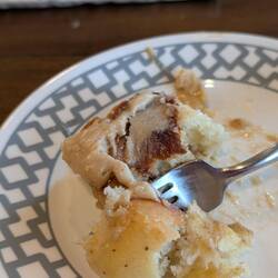 Lexi and Lauren made Cinnamon Rolls