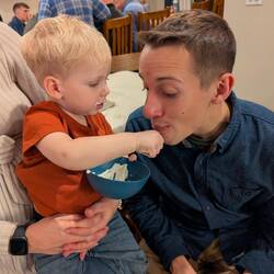 Kolbe sharing with Uncle Ben