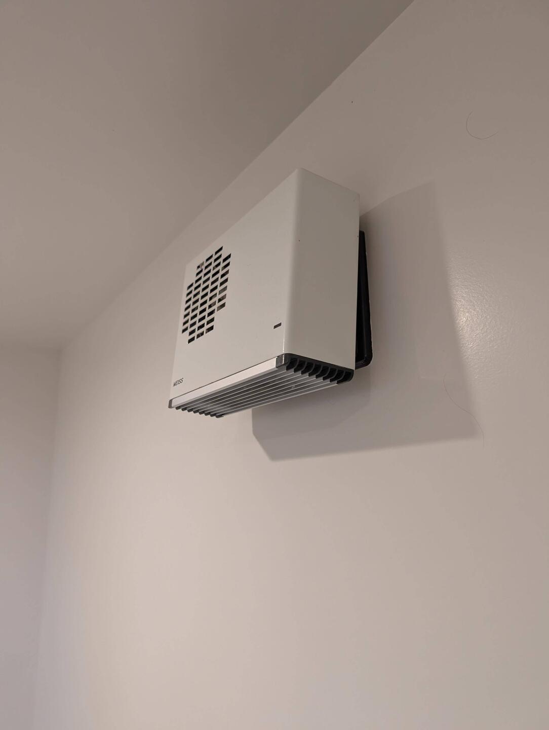 Heater in the bathroom that we use to dry clothes