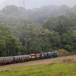 In einer Kurve kann man den Anfang und das Ende sehen
