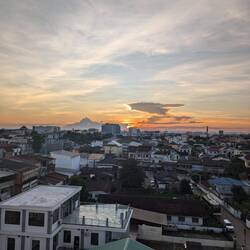 S2 Modern Hotel: Sunset view from the Hotel.