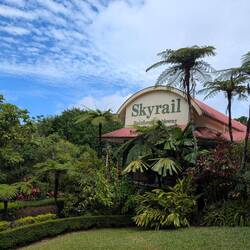 Die Skyrail Station der Seilbahn