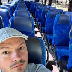 Den ersten Bus hatten wir ganz für uns.