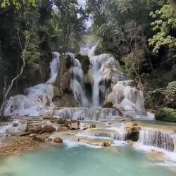 Kuang Si Waterfalls & Rice Fields