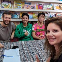 English conversation with local teenagers @ Big Brother Mouse