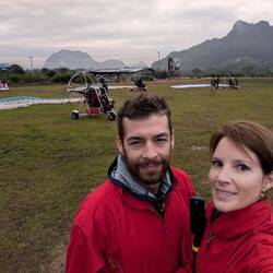 Ready for our paramotor flight