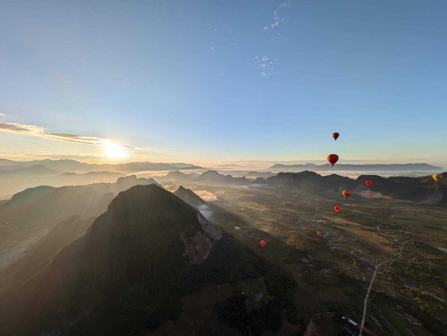 Sunrise balloon ride