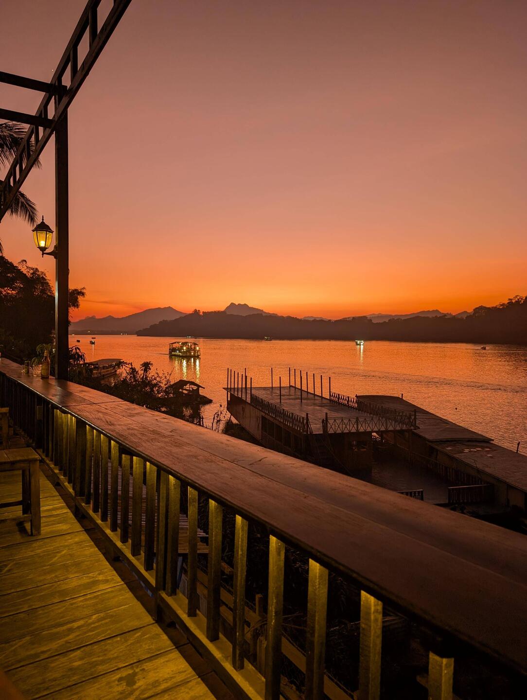 Sunset at Mekong River
