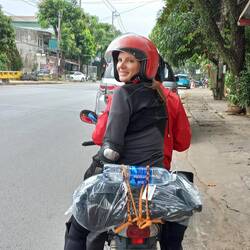 On the way with an "easy rider".