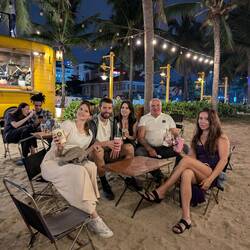 Amazing smoothies at the Caribou beach stall
