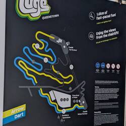 Two different tracks to run on the luge.
