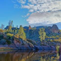 Bear Gulch Reservoir in the afternoon sun