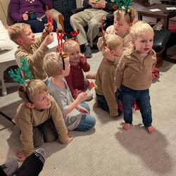 Eagerly awaiting presents