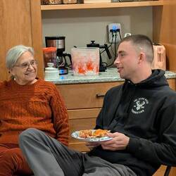 Mom and Robert, the firefighter who will be moving out soon