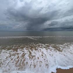 Heute ein Dramahimmel über dem Meer