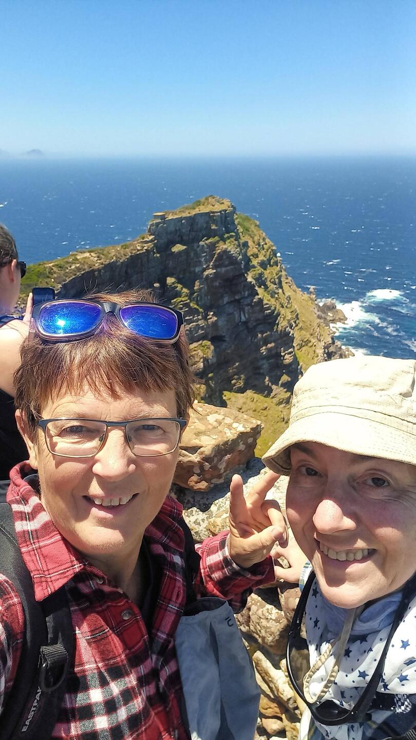 Wir am Cape Point