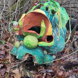 Komische Hippie Kunst