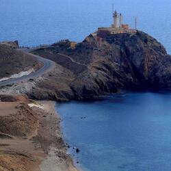 Erster Blick auf den Faro Cabo de Gata