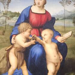 Magnifique Raphaël: la vierge au Chardonneret, 1506
