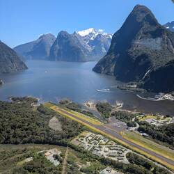 Landesanflug Milford Sound
