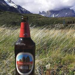 S passende Bier, zur passende Ussicht.