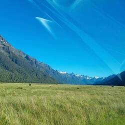 A glacial river flat