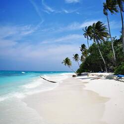 Der Maledivenstrand wird uns fehlen.