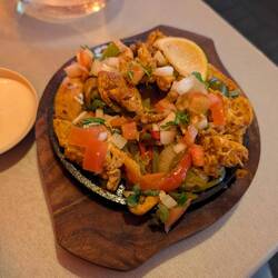 I had chicken fajitas