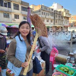 Broom made from Kinmen sorghum