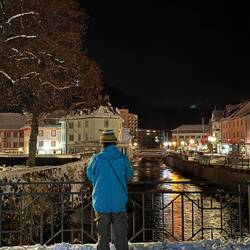 Exploring the town