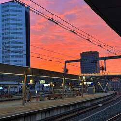 Morning sunrise in Utrecht
