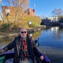 Turning towards Lower Titford Pool. Interesting Sculpture in the background
