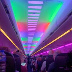 Ambiente-Beleuchtung im Airbus