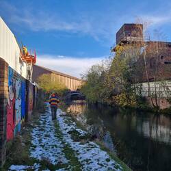 New factory on the left and old on the right. Engine Arm.