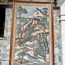 ..vorbei, die von Mönchen bewohnt wird.