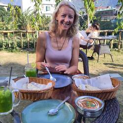 Mmmmhhhh yummy lunch and sugar free mint lemonade