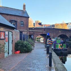 The grumpy guy filling Rainboat with diesel and charging us £1.46 pl