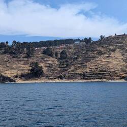 Terraced hills on Isla del Sol