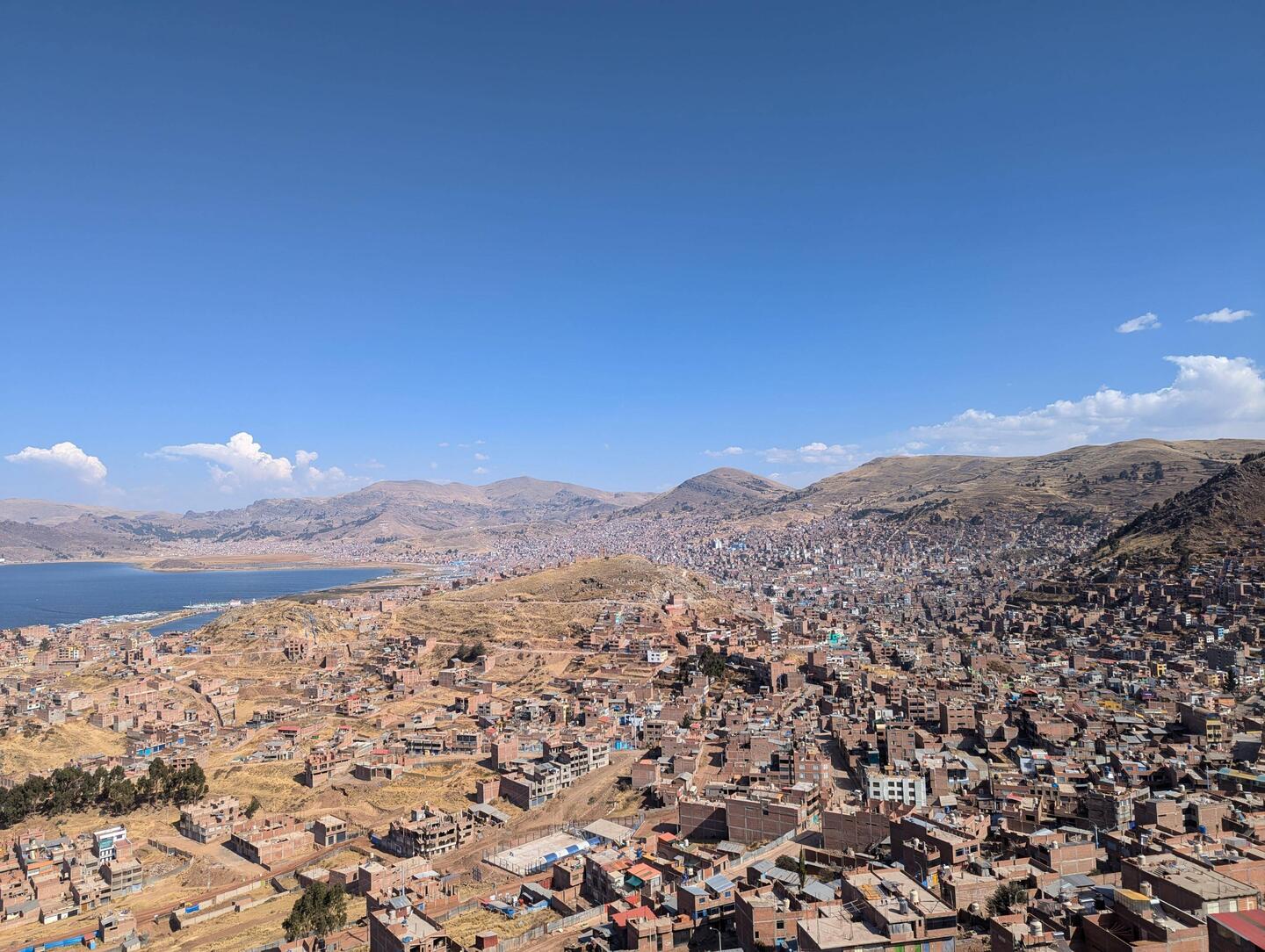 Puno on the edge of Lake Titicaca