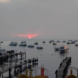 Sunset at Lake Titicaca