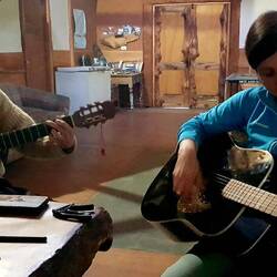 Lovely evening with a lot of South American & American songs...