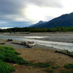 Lovely river lanscape, at a free camping ground.