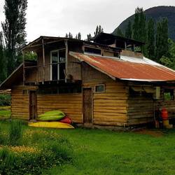 Tourist building located at Nacho's rustic campsite.