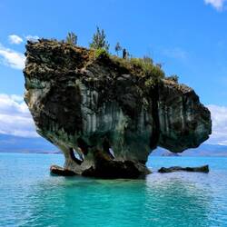 Still in balance. Marble Caves.