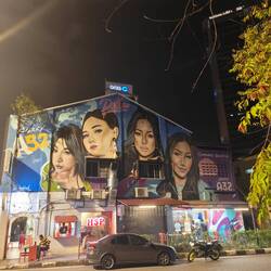 Habe wieder viele Murals und bemalte Häuser in Kuala Lumpur gesehen.