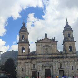 Plaza Bolívar, sus vendedores de calle y sus llamas