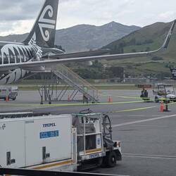Every flight has boarding at the front and back doors