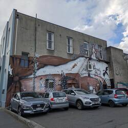 Wie überall in ganz Neuseeland findet man viel Streetart