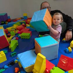 Jule könnte ausgiebig die Spieleecke im Museum testen