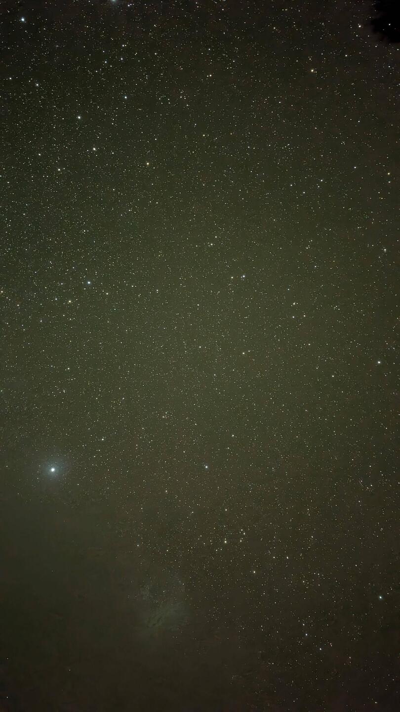 losgestartet mit Sternenhimmel